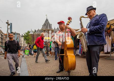 Amsterdam, Holand, NIEUW MARKT PLATZ Stockfoto
