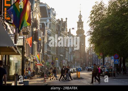 Amsterdam, Holand, MUNTTOREN Stockfoto
