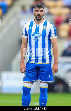 York, Großbritannien. 08. Juli 2023. Sheffield Wednesday Forward Callum Paterson (13) beim Spiel York City vs Sheffield Wednesday Friendly im LNER Community Stadium, York, Großbritannien am 8. Juli 2023 Credit: Every Second Media/Alamy Live News Stockfoto