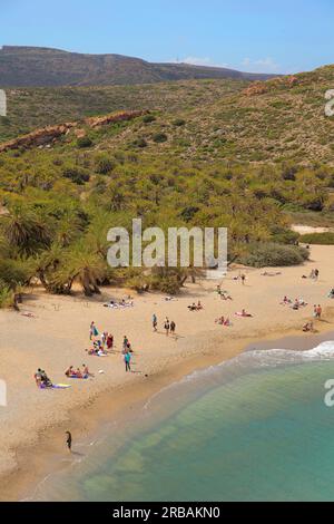 Vai Beach, Kreta, Griechenland Stockfoto