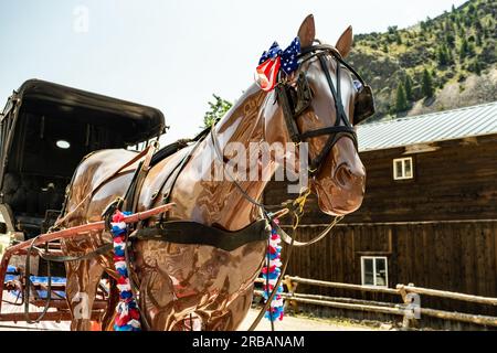 Clayton Idaho Parade am 4. Juli Stockfoto