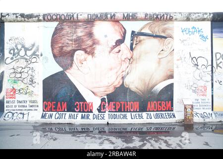 East Side Gallery, Berlin, Deutschland Stockfoto