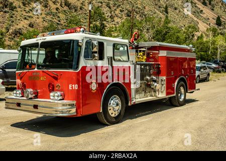 Clayton Idaho Parade am 4. Juli Stockfoto