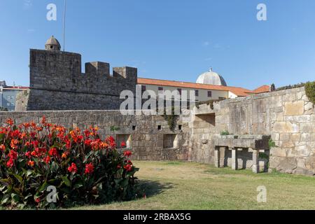 Mittelalterliche Festung Forte de Sao Joao Baptista da Foz, Foz do Douro, Porto, Portugal Stockfoto