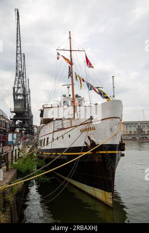 Bristol, England - 16. 2023. Juni, MV Balmoral, Oldtimer-Exkursionsschiff in Bristol docklands Stockfoto