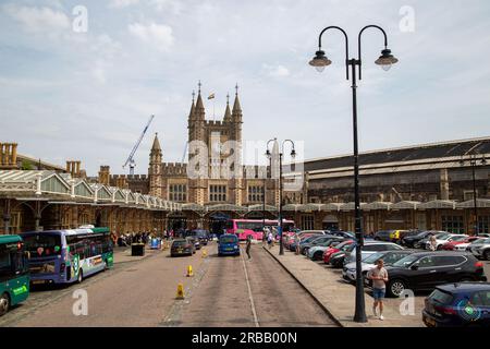 Bristol, England - 16. 2023. Juni: Bahnhof Bristol Temple Meads Stockfoto