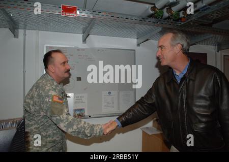 Besuch von Staatssekretär Dirk Kempthorne im Landesmedizinzentrum Landstuhl des Verteidigungsministeriums, Landstuhl Stockfoto