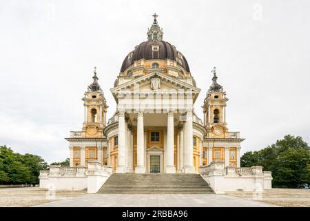 Basilica della Navita di Maria, Basilica di Superga, Architekt Filippo Juvarra, Barock, Turin, Piemont, Italien Stockfoto