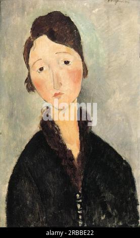 Portrait einer jungen Frau c.1918; Paris, Frankreich, von Amedeo Modigliani Stockfoto