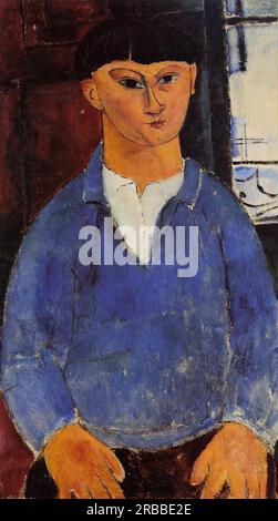 Porträt von Moise Kisling 1916; Paris, Frankreich, von Amedeo Modigliani Stockfoto