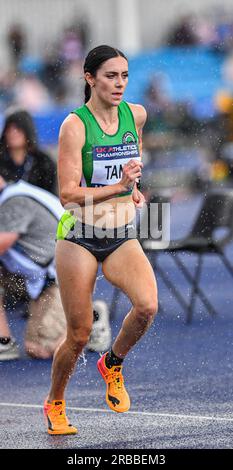 8. Juli 2023; Manchester Regional Arena, Manchester, Lancashire, England; 2023 Muller UK Athletics Championships Manchester; Poppy Tank in der Steeplechase 3000m Stockfoto