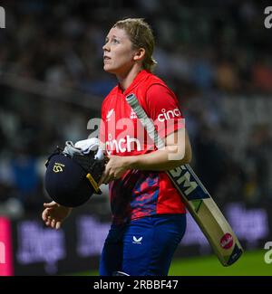 Lord's Cricket Ground, England. 8. Juli 2023. Heather Knight Captain von England beim dritten Vitality IT20-Spiel zwischen England Women und Australia Women. Kredit: Nigel Bramley Kredit: Nigel Bramley/Alamy Live News Stockfoto