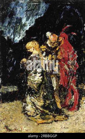 Margaree, Faust und Mephisto von Adolphe Joseph Thomas Monticelli Stockfoto