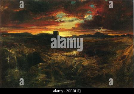 Childe Roland to the Dark Tower kam 1859 von Thomas Moran Stockfoto