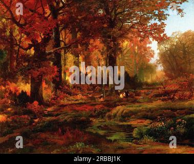 Cresheim Glen, Wissahickon, Herbst 1864 von Thomas Moran Stockfoto