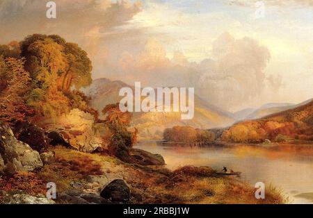 Herbstlandschaft 1867 von Thomas Moran Stockfoto