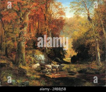 Cresheim Glen, Wissahickon, Herbst 1864 von Thomas Moran Stockfoto
