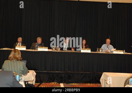 Breakout Meetings unter der Leitung von Minister Dirk Kempthorne und anderen Regierungsvertretern, staatlichen und privaten Organisationen, die im Rahmen der White House Conference on North American Wildlife Policy im Downtown Reno Ballroom, Reno, Nevada, durchgeführt werden Stockfoto