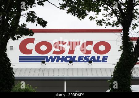 Costco Großhandel Schild in Liverpool Stockfoto