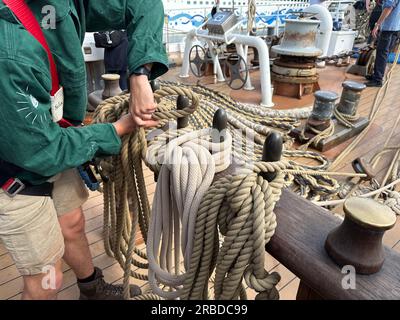 06/24/2023 Kiel Deutschland: windjammer-Parade des Großseglers Alexander von Humboldt 2 Stockfoto