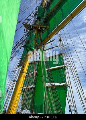 06/24/2023 Kiel Deutschland: windjammer-Parade des Großseglers Alexander von Humboldt 2 Stockfoto