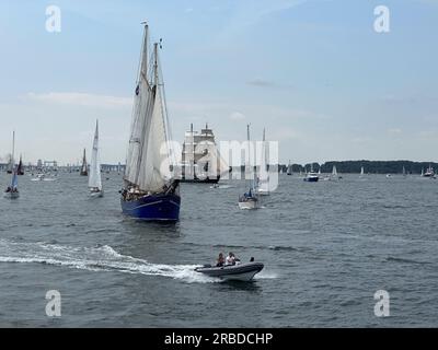 06/24/2023 Kiel Deutschland: windjammer-Parade des Großseglers Alexander von Humboldt 2 Stockfoto