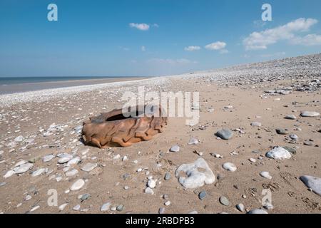 Pensarn Llanddulas Beach in der Nähe von Abergele an der Nordwalisküste Conwy County Stockfoto