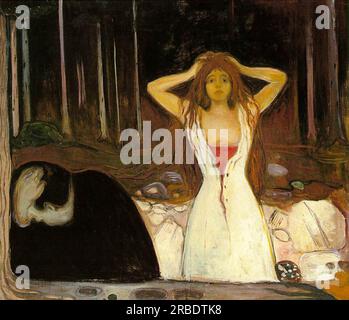 Ash 1894 von Edvard Munch Stockfoto