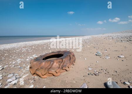 Pensarn Llanddulas Beach in der Nähe von Abergele an der Nordwalisküste Conwy County Stockfoto