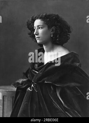 Sarah Bernhardt 1864 von Felix Nadar Stockfoto