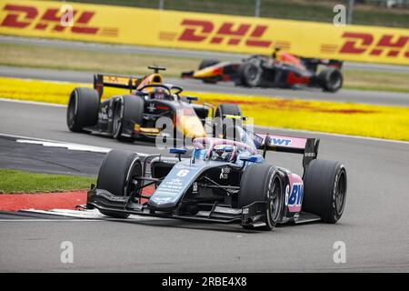 06 MARTINS Victor (FRA), ART Grand Prix, Dallara F2, Action während der 8. Runde der FIA Formel-2-Meisterschaft 2023 vom 7. Bis 9. Juli 2023 auf der Silverstone Circuit in Silverstone, Großbritannien Stockfoto