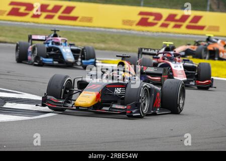 11 IWASA Ayumu (jpn), DAMS, Dallara F2, Action während der 8. Runde der FIA-Formel-2-Meisterschaft 2023 vom 7. Bis 9. Juli 2023 auf dem Silverstone Circuit in Silverstone, Vereinigtes Königreich Stockfoto