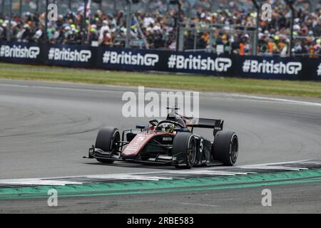 05 POURCHAIRE Theo (FRA), ART Grand Prix, Dallara F2, Action während der 8. Runde der FIA Formel-2-Meisterschaft 2023 vom 7. Bis 9. Juli 2023 auf der Silverstone Circuit in Silverstone, Großbritannien Stockfoto