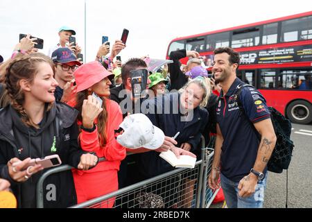 RICCIARDO Daniel (aus), Red Bull Racing Reserve Driver, Portrait während der Formel 1 des britischen Grand Prix 2023 in Aramco, 10. Runde der Formel-1-Weltmeisterschaft 2023 vom 7. Bis 9. Juli 2023 auf der Silverstone Circuit in Silverstone, Großbritannien Stockfoto