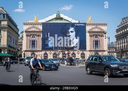 Palais Garnier Garnier Palace), auch bekannt als Opéra Garnier, Garnier Opera), im 9. Arrondissemen, Paris, Frankreich Stockfoto