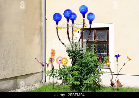 Neuberg, Steiermark, Österreich. 30. Juni 2023. Kaiserhof-Glasfabrik im ehemaligen Zisterskloster Neuberg Stockfoto