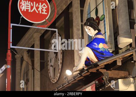 Ichikawa Goemonthe edo, die Diebesstatue in der Einkaufsstraße in der Nähe des Sensoji-Tempels in asakusa. Asakusa ist beliebt Stockfoto