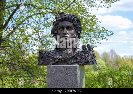 TRIGORSKOYE, RUSSLAND - 07. MAI 2023: Razzia des Großen russischen Dichters A. S. Puschkin. Trigorskoe Stockfoto
