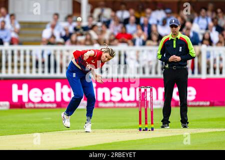 LONDON, VEREINIGTES KÖNIGREICH. 08. Juli 2023. Während England Women gegen Australia Women - 3. IT20 auf dem Lord's Cricket Ground am Samstag, den 08. Juli 2023 in LONDON, ENGLAND. Kredit: Taka Wu/Alamy Live News Stockfoto