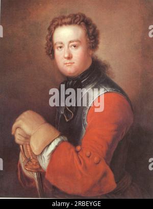 Georg Wenzeslaus von Knobelsdorff 1738 von Antoine Pesne Stockfoto