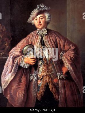 Porträt von Isaak Franz Egmont von Chasot von Antoine Pesne Stockfoto