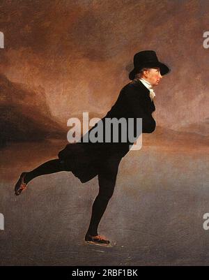 Der Skating Minister (Reverend Robert Walker Skating auf Duddingston Loch) 1784 von Henry Raeburn Stockfoto