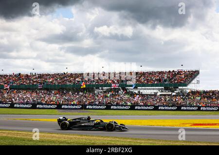 44 HAMILTON Lewis (gbr), Mercedes AMG F1 Team W14, Action während des Formel 1 Aramco British Grand Prix 2023, 10. Runde der Formel 1-Weltmeisterschaft 2023 vom 7. Bis 9. Juli 2023 auf der Silverstone Circuit in Silverstone, Großbritannien Stockfoto