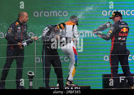 Formel-1-Weltmeisterschaft, Rd 11, British Grand Prix, Silverstone, Großbritannien. 09. Juli 2023. Wettkampftag. Das Foto sollte wie folgt lauten: XPB/Press Association Images. Kredit: XPB Images Ltd/Alamy Live News Stockfoto