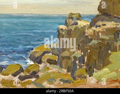 Rocky Cliffs, Catalina Island von Granville Redmond Stockfoto