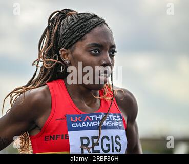 Manchester, Großbritannien. 9. Juli 2023; Manchester Regional Arena, Manchester, Lancashire, England; 2023 Muller UK Athletics Championships Manchester; Alicia Regis Credit: Action Plus Sports Images/Alamy Live News Stockfoto