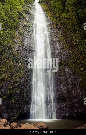 Lange Einwirkung von Manoa-Fällen Stockfoto