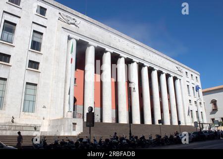 Palazzo delle Poste oder Palazzo Postale an der Via Roma in Palermo, Sizilien, Italien Stockfoto