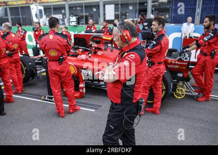 VASSEUR Frederic (FRA), Teamleiter und Geschäftsführer der Scuderia Ferrari, Portrait während der Formel 1 von Aramco 2023, der 10. Runde der Formel-1-Weltmeisterschaft 2023 vom 7. Bis 9. Juli 2023 auf der Silverstone Circuit in Silverstone, Großbritannien Stockfoto