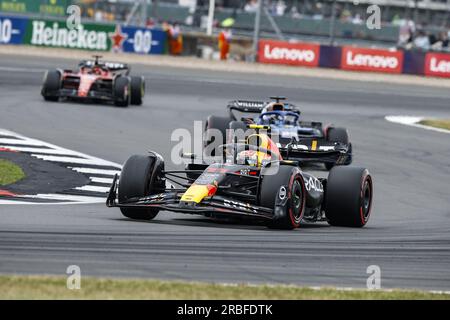 11 PEREZ Sergio (Mex), Red Bull Racing RB19, Action während des Formel 1 Aramco Großen Prix 2023, 10. Runde der Formel 1-Weltmeisterschaft 2023 vom 7. Bis 9. Juli 2023 auf der Silverstone Circuit in Silverstone, Großbritannien Stockfoto